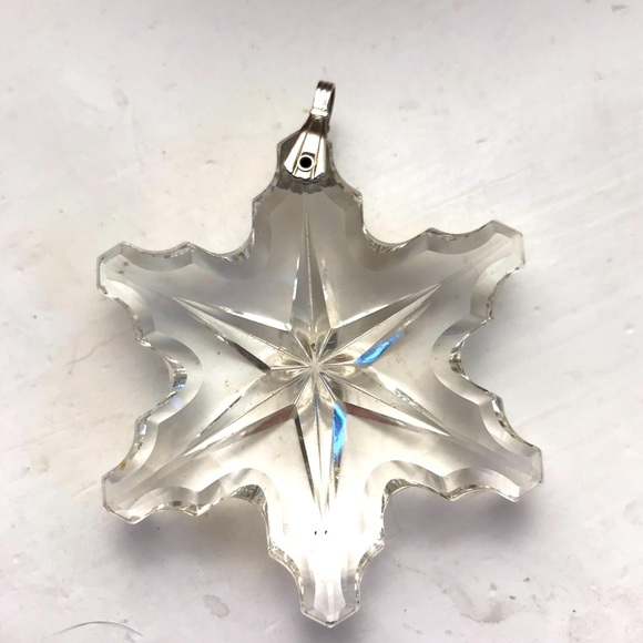 Vintage 1970s Gorham lead Crystal snowflake medallion. - Picture 2 of 4